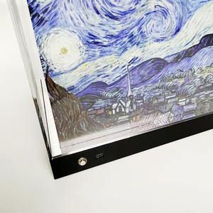 Thiết kế độc đáo Acrylic Cube đèn phòng khách Acrylic trang trí ánh sáng có thể sạc lại Acrylic hiển thị đèn với nút cảm ứng - Product Image 3