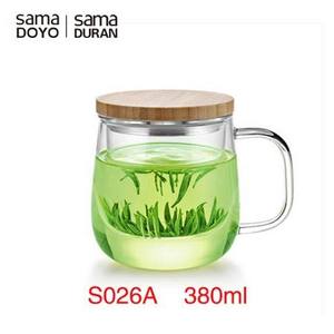 SAMADOYO Taza de Café de Vidrio Soplado a Mano de Diseño Moderno de 500 ml, <span class=keywords><strong>Tetera</strong></span>, Taza de Té con Filtro Interior - Product Image 5