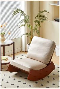 Silla de salón basculante nórdica, sofá individual para el hogar, sala de estar, dormitorio de otoño e invierno, perezoso para uso en comedor y Bar - Product Image 5