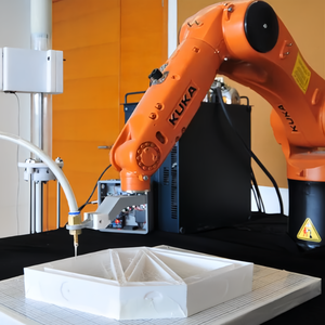 Robot in ấn 3D công nghiệp tự động, cánh tay robot Kuka Kr210, máy in 3D, thiết bị thao tác in 3D thân thiện với môi trường cho xây dựng - Product Image 5