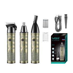 Kit de Afeitado VGR V-621 4 en 1 para Hombre, Afeitadora Eléctrica Profesional, Recortadora de Barba y Nariz, Cortadora de Pelo - Product Image 2