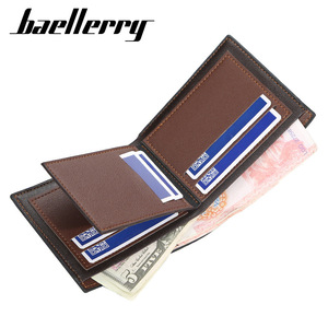 Baellerry Men's Short <b>Wallet</b> Thin Multi Card Slot Horizontal Style Small Receipt <b>Holder</b> Slim Design Everyday Use - Product Image 2