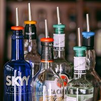 Distributeur de spiritueux coloré en plastique avec bec verseur pour bar, bouchon de bouteille, Chine