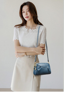 Sac à bandoulière en cuir PU à motif luxueux pour femmes, sac à main de haute qualité, sac messager pour femmes - Product Image 2