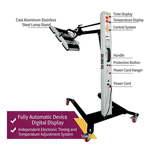 Lampada Riscaldante a Infrarossi Certificata CE a 3/6 Lampade per Essiccazione <span class=keywords><strong>Vernice</strong></span>, Attrezzatura per Cabina di Verniciatura e Riparazione Carrozzeria Auto - Product Image 4