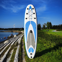 Planche de surf à queue souple en mousse souple, pratique pour les débutants et tous les niveaux de surf pour jeunes, ensemble complet avec dérives à laisse bleu