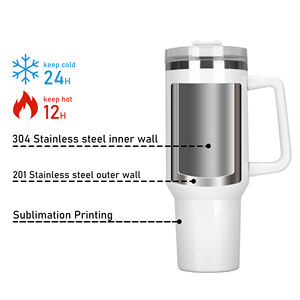 Термокружка из нержавеющей стали с ручкой, 40 унций, для сублимации, с вакуумной изоляцией, США RTS - Product Image 3