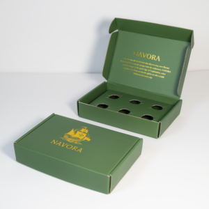 Boîte d'emballage d'expédition en papier kraft pour bougie parfumée verte en gros, boîte pliante personnalisée imprimée, boîte d'expédition pour bougie de camionneur - Product Image 3