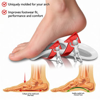 Coussinets modulaires détachables, inserts, semelles orthopédiques à soutien élevé pour adultes, orthèse pour jambes en X/O, coussin confortable et respirant en TPR