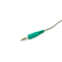 Câble médical flexible personnalisé 4,0 mm avec fiche banane vers câble ECG EEG 2,0 broches pour construction, gaine PVC TPU, fil de connexion pour électrodes EMG