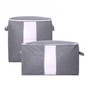 Non-woven cotton quilt <b>storage</b> bag, clothes organizer bag, clothing and luggage bag, quilt moving <b>storage</b> packing bag - Product Image 5