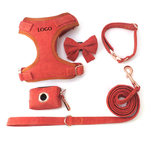 Joymay-Arnés de Pana de Lujo para Perros Pequeños y Grandes, Kit de Correa con LOGOTIPO Personalizado para Mascotas, Entrenamiento Táctico, Color Sólido - Product Image 2