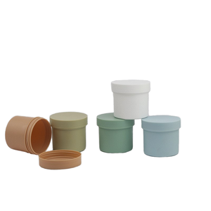 Tarros de plástico de 150 ml con MOQ bajo en colores rosa/azul/verde/marrón para mascarillas faciales, exfoliantes corporales, cremas y lociones. - Product Image 2