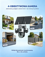 Cámara Solar Wistino 4G con Zoom 99X, Cámara IP para Hoteles y Resorts, Seguridad para Huéspedes, Visión Nocturna, Seguimiento de Movimiento, Cámara CCTV para Exteriores