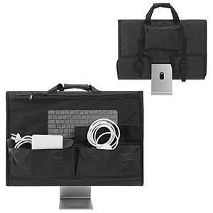 Bolsa de Viaje para Computadora Portátil Compatible con Monitor, Estuche de Transporte Portátil Negro para Computadora Portátil - Product Image 3