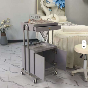 Carrito de Belleza con Ruedas Multifuncional con Marco Dorado y Doble Almacenamiento para Salón de Belleza de Alta Gama, Nuevo Modelo 2026 - Product Image 5