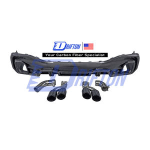 Juego de difusor trasero de fibra de carbono estilo LD para BMW X6 G06 2019-2023 - Product Image 1