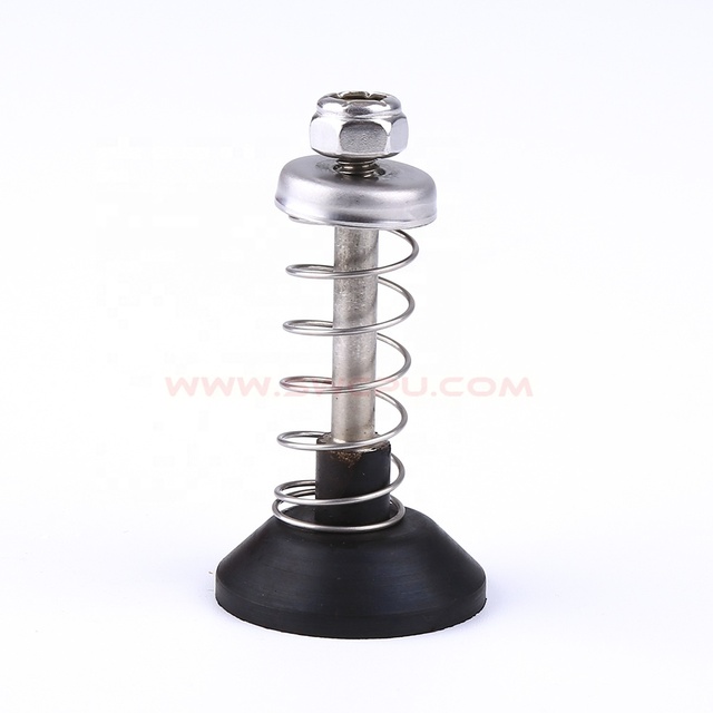 Manipulator Suction Gripper Threaded Vacuum Rubber Silicone Suction Cup With Spring