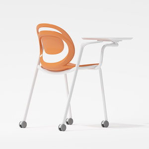 Silla de Entrenamiento con Ruedas, Suministro al por Mayor de Fábrica, Silla Móvil de Plástico para Estudiantes con Reposabrazos y Ruedas para Instituciones Educativas - Product Image 4