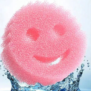 Esponja Limpiadora de Doble Textura con Diseño Sonriente, en Variante Resistente para Cocina y Baño, Anti-Manchas y Anti-Olores, Venta al Por Mayor - Product Image 1