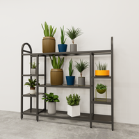 Support de fleurs sur pied en métal 2026 pour plantes, grande étagère florale d'intérieur pour plusieurs coins, vente en gros