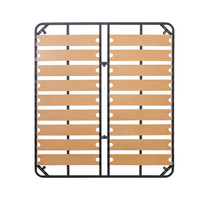 Cadre de lit en cuivre de luxe taille King avec sommier en contreplaqué courbé, écologique et durable, pour usage en appartement
