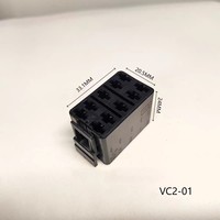 Conector Hembra Impermeable VC2-01 de 10 Pines para Interruptor Basculante Automotriz