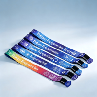 Bracelets promotionnels en coton tissé imperméables personnalisés de la marque JLD pour les événements de concerts avec fermeture réglable