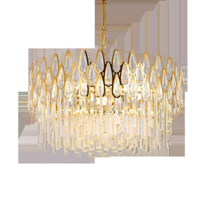 Lámpara de Araña de Cristal de Lujo Posmoderno, Lámpara Colgante Creativa de Alta Gama para Sala de Estar, Comedor, Dormitorio, para Espacios Grandes - Product Image 1