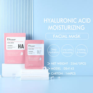 4 jenis masker wajah lembar Vitamin C Niacinamide Retinol asam Hyaluronic meningkatkan kekencangan bahkan warna kulit grosir masker wajah - Product Image 5