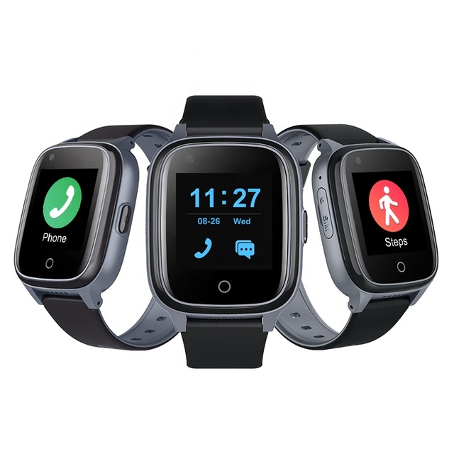 Wonlex KT17S GPS 4g Waterproof Fall Down Alarm Sim Smart Mobile Phone Elderly Smart Watch with Heart Rate and Blood Pressure