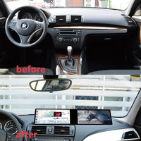 Android 12.3 Zoll Dual Screen 2.5K HD Autoradio DVD-Player für BMW 1 Eeries E87 2006-2011 mit Qualcomm CPU Carplay