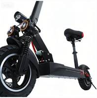 Trottinette électrique pour adultes de 800 watts et 48 volts, fabriquée en acier au carbone et en alliage d'aluminium, adaptée à la conduite en ville et en montagne.