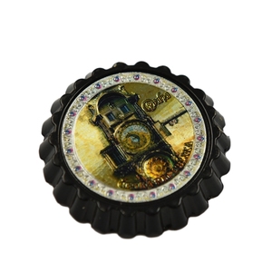 Cadeaux en gros Souvenir en fer inoxydable de forme ronde promotionnel 3d <span class=keywords><strong>Prague</strong></span> République tchèque. Aimant de réfrigérateur ouvre-bouteille - Product Image 1