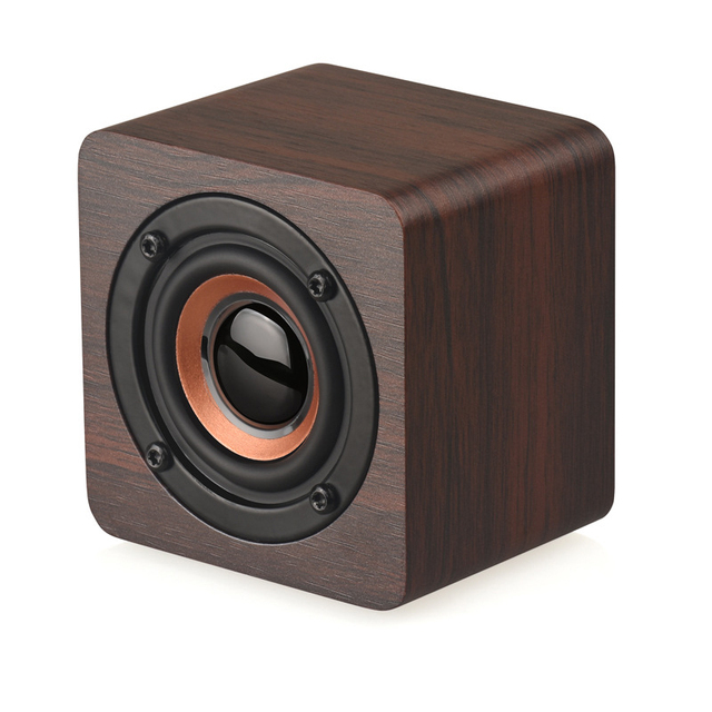High-quality Mini Wooden Box Retro Wireless Speaker Music Player Stereo Subwoofer