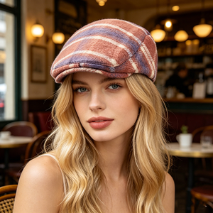 Béret de style japonais pour femme (Nouvelle collection automne/<span class=keywords><strong>hiver</strong></span>) – Casquette décontractée respirante en jean rétro britannique - Product Image 2