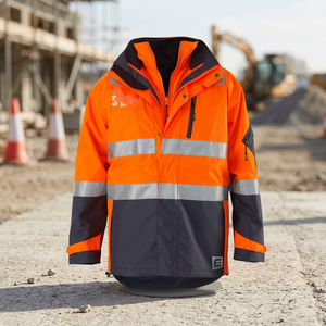 Customized Logo Workwear Long-Sleeve Polyester <b>Fabric</b> Excellent Quality Orange Color Uniform Costumes Available Custom Print - Product Image 3