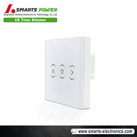 Triac gradateur de bord de fuite de lumière tactile gradateur 230v avec trois boutons CE fabricants