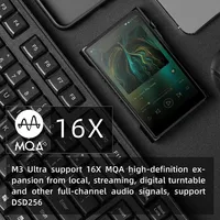SHANLING M3 Ultra Android10 MQA Lecteur de musique HiFi portable MP3 Audio haute résolution DAC AMP Double puce ES9219C Bluetooth5.0 DSD256 M3U