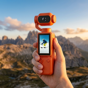 Caméra d'action Insta360 4K avec écran 2,0 pouces 170° °   Caméscope de vlogging portable à grand angle avec suivi IA, caméra sportive à main - Product Image 1