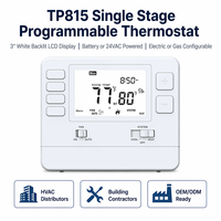 Termostato de Habitación HVAC de 24V, Programable con Pantalla LCD, Controlador de Calefacción y Refrigeración para Aire Acondicionado Central, Hogar Inteligente