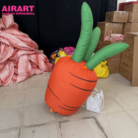 Modèle de carotte géante gonflable pour la ferme, accessoires de fête et de camping