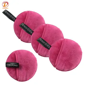 Super Soft Finger Type Clean Water Washable Custom Private Label Microfibre Face Micro Fibre Make-up Remover Reusable Face Pads