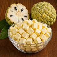 Premium kwaliteit gevriesdroogde custardappelblokjes 100% echte Sitaphal vegan bulk licht & knapperig zoet gezond kant-en-klaar snack