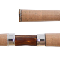 SPR003 75TB60MLC nouveau design 2 secondes tige de coulée poignée en bois de santal noir fibre de carbone peinture en bambou naturel