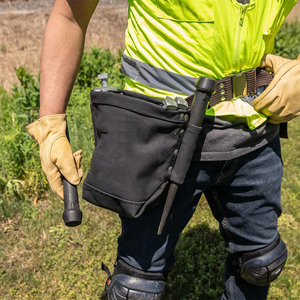 Nhiệm vụ nặng nề màu đen công cụ vải Bolt chống cháy túi vải với đáy đôi và đường hầm vòng lặp - Product Image 6