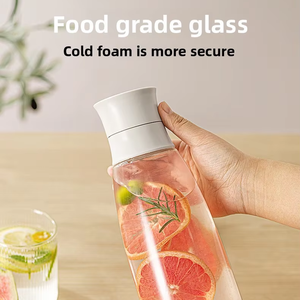 Wholesale Practical Food Grade Cold Water Bottle Empty Large Capacity Glass <b>Wine</b> Sealed Storage <b>Container</b> for Home - Product Image 2