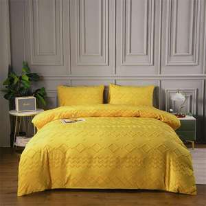 Chất Lượng Cao Tùy Chỉnh In Bohemian Sang Trọng Tufted Thiết Kế Mờ Giường Duvet Cover <span class=keywords><strong>Set</strong></span> - Product Image 1