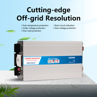 Onduleur Pretiosus à onde sinusoïdale pure avec chargeur 1500W 12/24/48V DC AC 100/110/120/220/230/240V