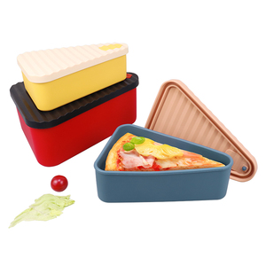 Lonchera de Silicona Reutilizable Personalizada, Libre de BPA, a Prueba de Fugas, Contenedor de Alimentos de Silicona de Grado Alimenticio para <span class=keywords><strong>Pizza</strong></span> y Sándwiches - Product Image 3